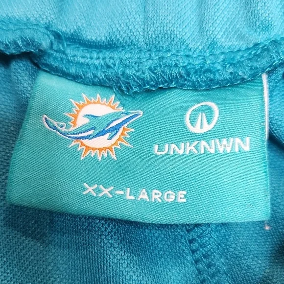 Men's Miami Dolphins UNKNWN Aqua Track Pants joggers Size XXL - Picture 5 of 7